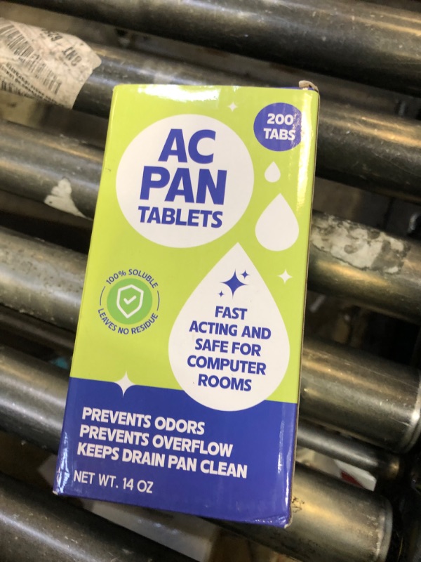 Photo 1 of 200 Tablets AC Drain Line Cleaner- No-Residue, Water-Soluble, Fast-Acting Pan Treatment for HVAC, Window Units, Mini-Splits, Dehumidifiers and Refrigerators System Maintenance