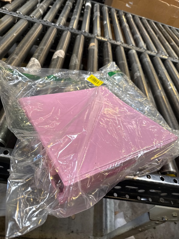 Photo 1 of Enday 3 Inch Binder, Pink - 3 Inch 3 Ring Binder, D-Ring Pastel with Clear View Cover for Letter Size 8.5 x 11'' Paper & 2 Inside Pockets, Ideal for School Supplies, Office, and Home