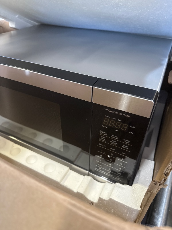 Photo 1 of Panasonic NN-SU66LS 1100W with Genius Sensor Cook and Auto Defrost Countertop Microwave Oven, 1.3 cu ft, Stainless Steel