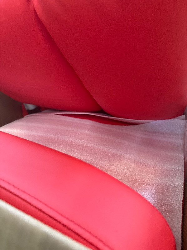 Photo 1 of BestMassage | Recliner Chair | No Massage Function | Pu Red | with Lumbar Support, Adjustable Push Back, Wide Armrests, Footrest & Padded Seat | Easy Assembly | for Living Room, Home Theatre