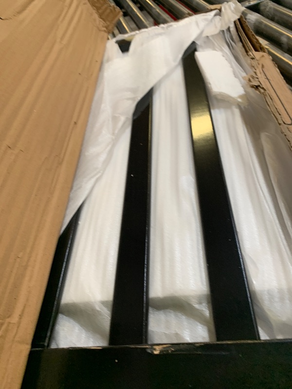 Photo 1 of Dream On Me Synergy 5-in-1 Convertible Full-Size Baby Crib with Toddler, Day & Full Bed Conversion in Black, GreenGuard Gold & JPMA, 3 Mattress Heights, Sustainable Pinewood