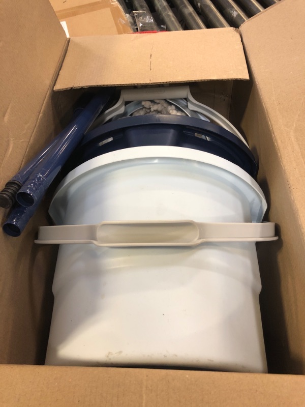 Photo 1 of Spotzero by Milton Mop and Bucket with Wringer Set for Home, 360º Spin Mop and Bucket System with Microfiber Technology, Height Adjustable Handle, Kitchen Mop Floor Cleaning Prime Spin Mop