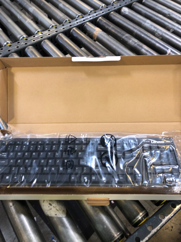 Photo 1 of Lenovo 100 Wireless Keyboard and Mouse Combo – Cordless Set with Spill Resistant Quiet Keys – 3-Zone Keyboard - Ambidextrous Mouse – Compact Design – Wireless USB -Black