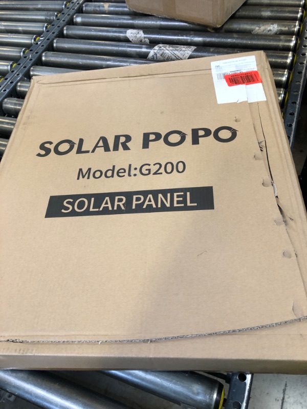 Photo 1 of SOLAR POPO 200W Portable Solar Panel with US High Efficiency Solar Cells?Foldable Solar Panel Charger with 2 Output Idear for Outdoor Camping RV Trips Power Station Generator