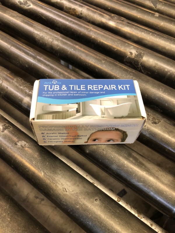 Photo 1 of Fiberglass Tub Repair Kit (Color Match), 3.7oz Fiberglass Shower, Porcelain Sink and Acrylic Bathtub Repair Kit, Quick to Fix Cracks, Chips, Dents, Holes on Bath Tub & Toilet, Almond/Biscuit/Bone