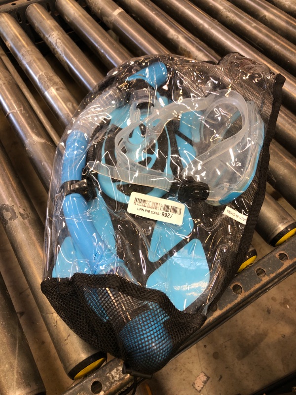 Photo 1 of Ubekezele Snorkeling Gear for Adults Men Women,4 in 1 Snorkel Set with Panoramic View Diving Mask Anti-Fog Anti-Leak,Dry Top Snorkel,Fins and Travel Bag for Swimming,Snorkeling and Travel Diving