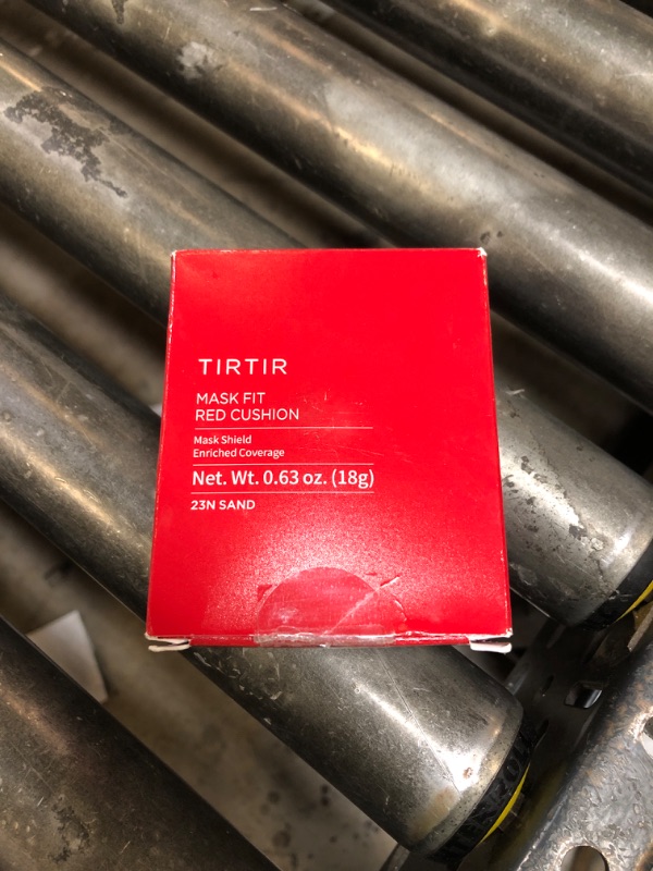 Photo 1 of TIRTIR Mask Fit Red Cushion Foundation | Full coverage, Weightless, Skin fit, Satin Glow Finish, Korean Makeup BB Foundation, beauty, Tattoo cover up, Buildable (#23N Sand, 0.63 Fl Oz)