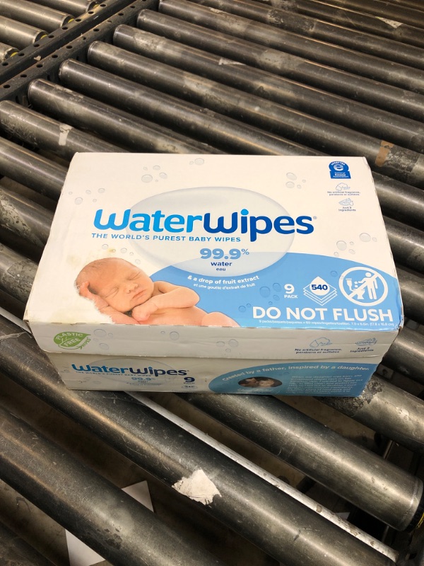 Photo 1 of WaterWipes Sensitive+ Newborn & Baby Wipes, 3-In-1 Cleans, Cares, Protects, 99.9% Water, Unscented & Hypoallergenic, 540 Count (9 Packs)