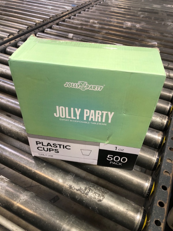 Photo 1 of 1 OZ 500 Pack Plastic Shot Glasses, Disposable Cups, 1 Ounce Tasting Cups Party Cups Perfect for Whiskey, Wine Tasting, Food Samples, and Parties