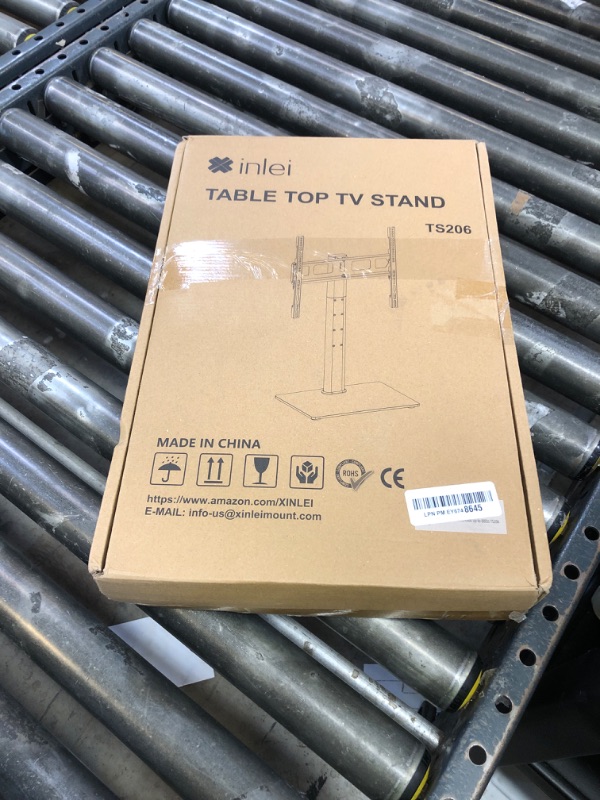 Photo 1 of XINLEI Universal Swivel TV Stand Base Table Top TV Stand for 23-60 Inch TVs 70 Degree Swivel, 6 Height Adjustable Monitor Mount Stand, Max VESA 400x400mm,Holds up to 88lbs TS206