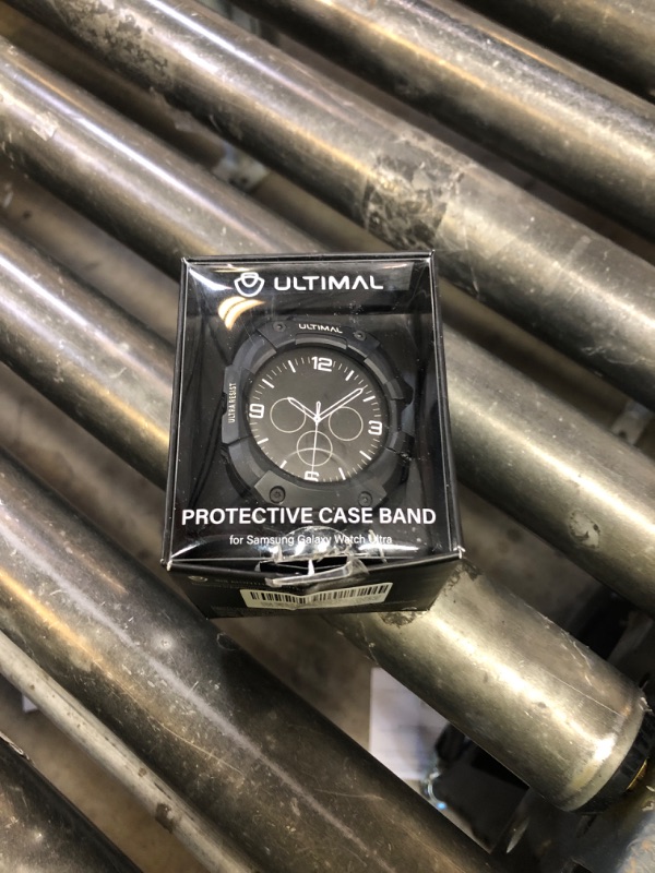 Photo 1 of ULTIMAL Bands Compatible with Samsung Galaxy Watch Ultra 47mm band with case for Men, Rugged Sports Case Protective for Galaxy Watch Ultra (2025/2024) Matte Black