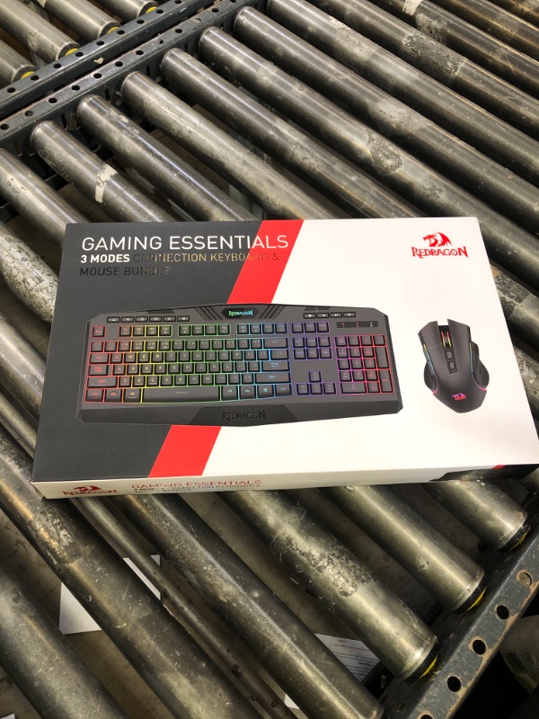 Photo 1 of Redragon S101M-KS Gaming Keyboard and Mouse Wireless with Tri-Mode, RGB Keyboard and 4800 DPI Gaming Mouse, 10 Independent Multimedia Keys for Wins, PC, Computer, Wireless S101 Ideal for Gamer