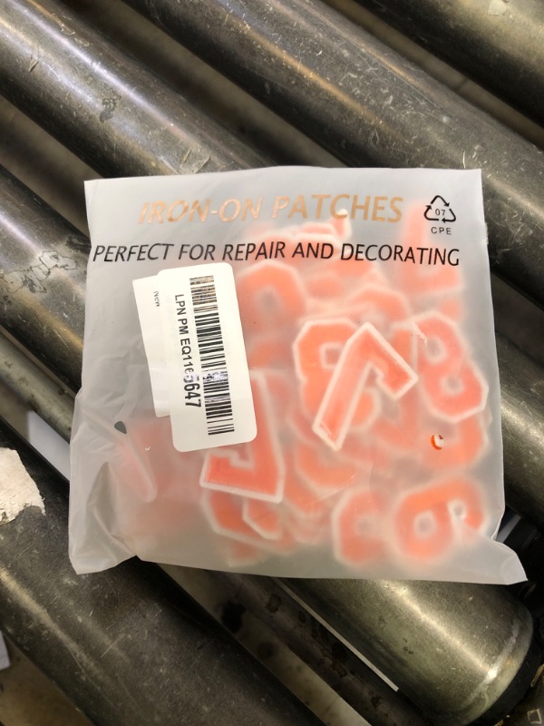Photo 1 of J.CARP 60Pcs Orange Number 0 to 9 Patches Iron on Sew on Letters for Clothing, Hats, Shoes, Backpacks, Handbags, Jeans, Jackets etc.