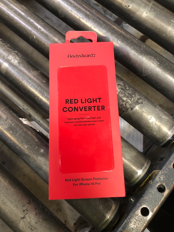 Photo 1 of BodyGuardz Red Light Converter Compatible with iPhone Screen Protector - Extreme Impact Protection With Red Light Conversion - Easy Install - 9H Hardness - Case Friendly (for iPhone 16 Pro - 6.3 inch)