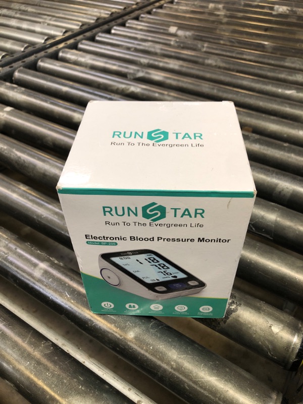 Photo 1 of RunStar Upper Arm Blood Pressure Monitor with Wide Range Cuff (8.6'' -16.5'') for Home Use FSA&HSA Eligible, Automatic Digital BP Machine with Storage Bag, 2x99 Reading Memory