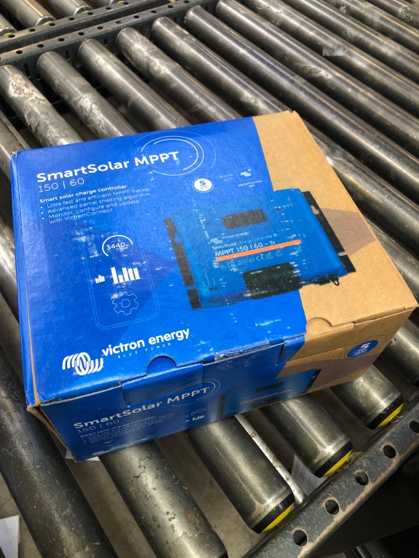 Photo 1 of Victron Energy SmartSolar MPPT Tr Solar Charge Controller (Bluetooth) - Charge Controllers for Solar Panels - 150V, 60 amp, 12/24/36/48-Volt