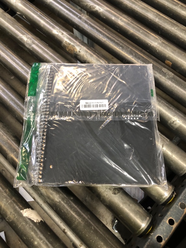 Photo 1 of Five Star Spiral Notebook + Study App, 1 Subject, Graph Ruled Paper, 8-1/2" x 11", 100 Sheets, Fights Ink Bleed, Water Resistant Cover, Black (73679)