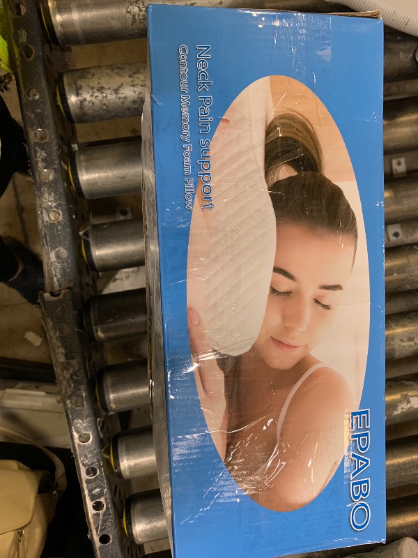 Photo 1 of EPABO Contour Memory Foam Pillow Orthopedic Sleeping Pillows, Ergonomic Cervical Pillow for Neck Pain - for Side Sleepers, Back and Stomach Sleepers, Free Pillowcase Included (Firm & Queen)
