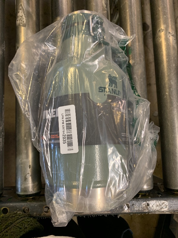 Photo 1 of Stanley Classic Easy-Pour Growler 64 oz | Keeps Beer Cold or Coffee Hot | Leakproof Steel Lined Lid and Easy to Carry Handle | Insulated Stainless Steel | BPA-Free | Green