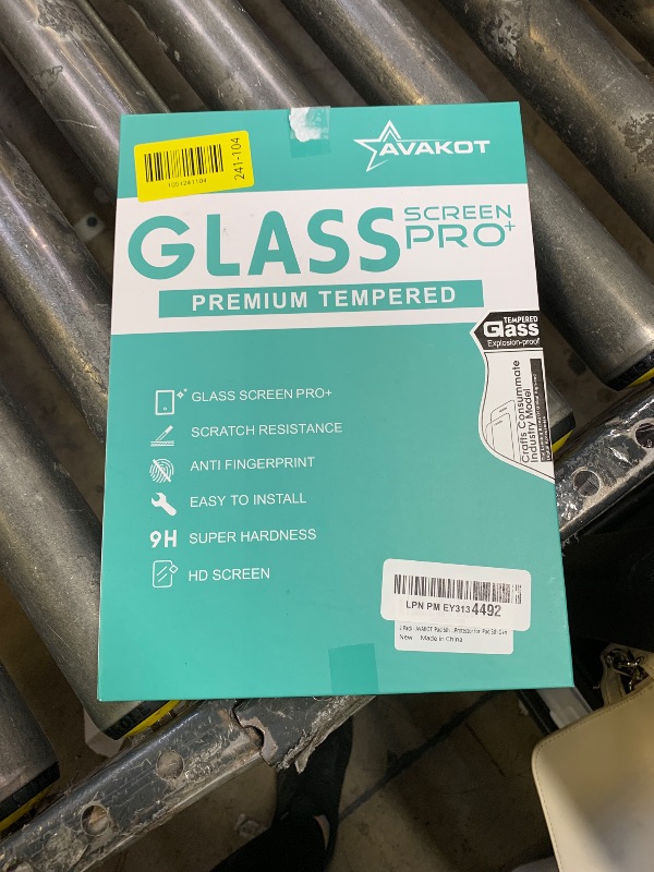 Photo 1 of avakot-2 Pack Screen Protector for iPad 6th Generation 9.7 Inch, Anti-Scratch Tempered Glass Film for iPad 5th Gen/Air 2/Air 1/Pro 9.7, Touch Sensitive Tempered Glass Screen Protector for iPad 9.7