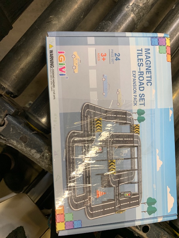 Photo 1 of IGIVI Magnetic Tiles Road Expansion Pack, STEM Magnet Building Blocks for Toddler Kids Toys, Montessori Educational Toys for 3+ Year Old Boys & Girls, Creative Toy Gifts for Kids