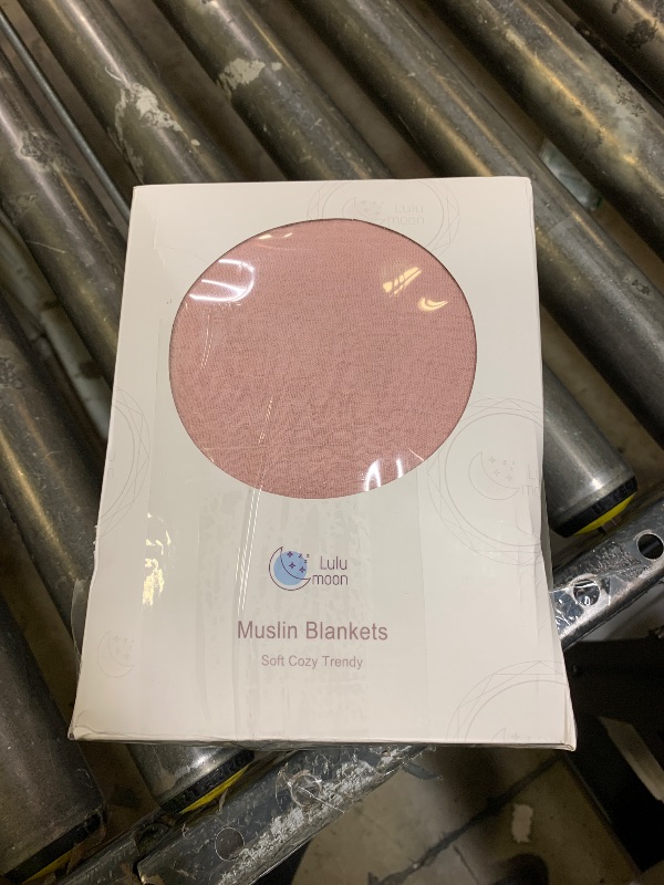 Photo 1 of lulumoon Muslin Baby Blanket - Cotton Quilt Blankets for Toddlers - Reversible Nursery Crib Blanket for Baby Boys and Girls 47"x47"(Pink)