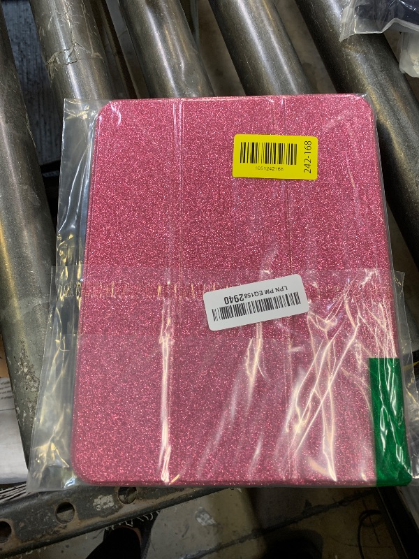 Photo 1 of Changjia for iPad Air (3rd Gen) 10.5 2019/iPad Pro 10.5 2017 Case,Cute Crown Bling Rhinestone PU Leather Elegant Smart Auto Sleep/Wake Stand Shockproof Protective Case for Apple iPad 10.5Inch,Hot Pink