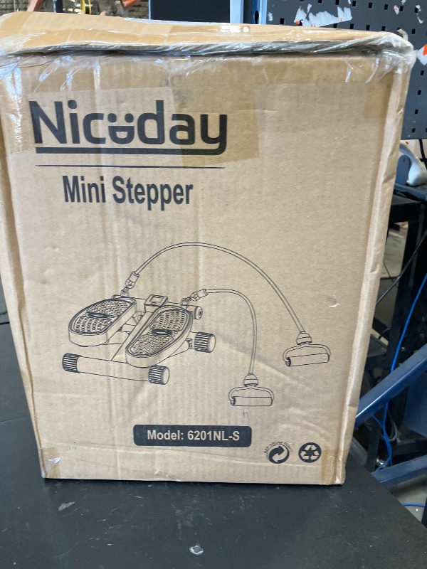Photo 1 of Niceday Steppers for Exercise, Mini Stair Stepper with Resistance Bands at Home Workout Equipment with 300LBS Loading Capacity, Hydraulic Fitness Stepper with LCD Monitor
