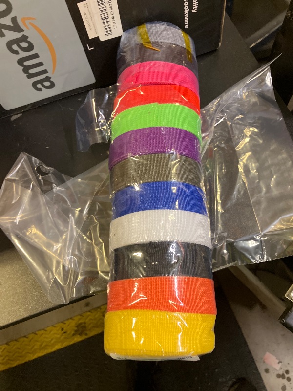 Photo 1 of 60 Yards Nylon Webbing 1" Webbing 12 Rolls Webbing Strap for Indoor or Outdoor Gear, DIY Crafting, Repairing,12 Colors