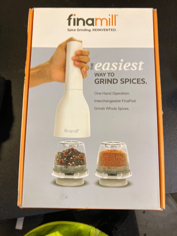 Photo 1 of FinaMill’s Award-Winning Battery Operated Salt and Pepper Grinder Set – Adjustable Coarseness, Ceramic Grinding Elements, LED Light, Perfect for Home Cooking & Gifting – 2 Quick-Change ProPlus Pods