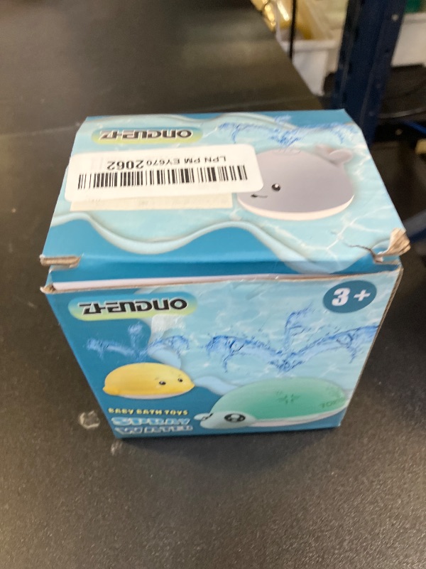 Photo 1 of ZHENDUO Baby Bath Toys, Light Up Bath Toys, Sprinkler Bathtub Toys for Toddlers Infant Kids Boys, Automatic Spray Water Bath Toy, Pool Bathroom Baby Toy