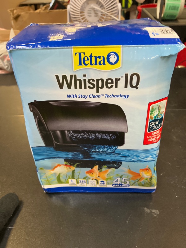 Photo 1 of Tetra Whisper IQ Power Filter 45 Gallons, 215 GPH, With Stay Clean Technology