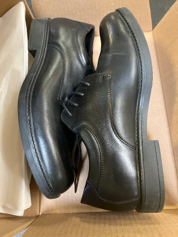 Photo 1 of Bruno Marc Men's Non Slip Work Shoes Restaurant Resistant Dress Derby Shoes,Size 9,All Black-Pu,BMUMHC2502