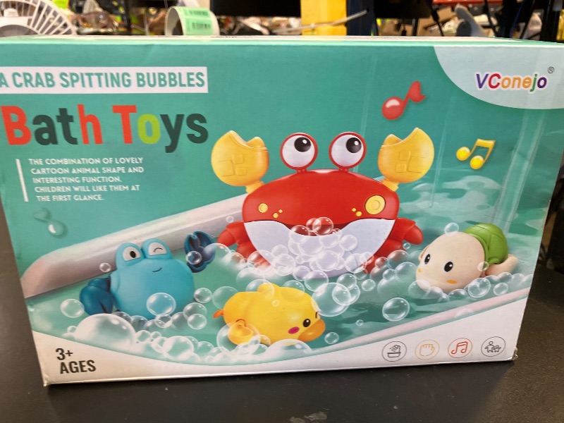 Photo 1 of Baby Bath Toys for Toddlers, Crab Bath Bubble Maker with 12 Songs, 3 Pack Wind-up Pool Toys for Kid, Bathtub Toys As Birthday Gift for Boys Girls