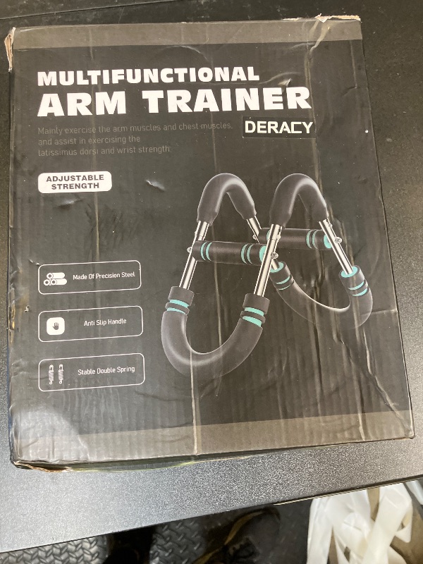 Photo 1 of DERACY Twister Arm Trainer, Forearm Strengthener, Chest Workout Equipment, Adjustable Resistance Arm Exerciser, Portable Home Gym Fitness Equipment