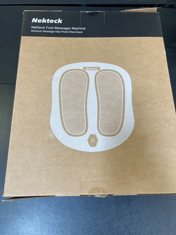 Photo 1 of Nekteck Foot Massager with Heat, Shiatsu Heated Electric Kneading Foot Massager Machine for Neuropathy, Plantar Fasciitis, Feet Massage for Pain Relief, Circulation, Gifts for Man Woman Her Birthday