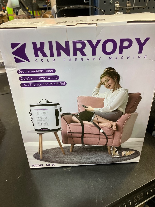 Photo 1 of Cold Therapy Machine with Programmable Timer, Portable Ice Machine for Knee After Surgery, Knee Replacement Recovery System, Cryotherapy Pain Relief w/Compression Pad