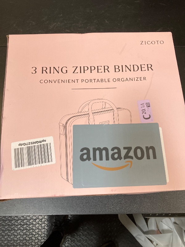Photo 1 of Sturdy 3 Ring Zipper Binder With Shoulder Strap For School - Beautiful 2 Inch Zip Up Binder with Extra Pockets Holds 500 Sheets, Books & Laptop - Easy to Carry Trapper Keeper Made Of Premium Fabrics