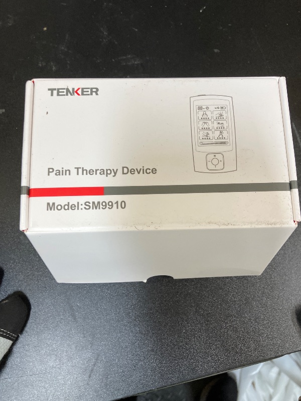 Photo 1 of TENKER TENS Unit Muscle Stimulator, 24 Modes TENS EMS Machine for Pain Relief Therapy/Pain Management, Rechargeable Electronic Pulse Massager with 2"x2" and 2"x4" TENS Unit Electrode Pads