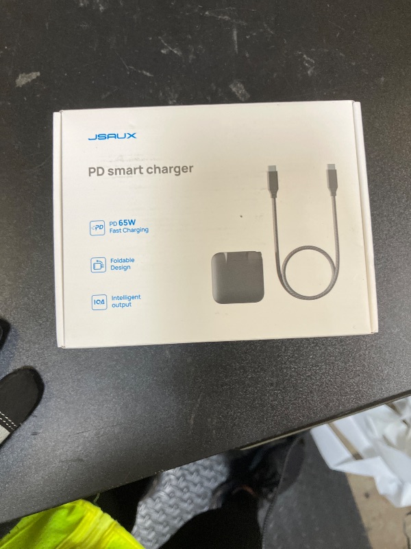 Photo 1 of JSAUX 65W USB C Charger for Nintendo Switch 2, Powers in TV Mode, with EU/UK Plugs & 6.6FT Cable, GaN PD Fast Charge for Steam Deck, ROG Ally, iPhone Air/17/17 Pro Max, Galaxy, Tablet & Laptop –Black