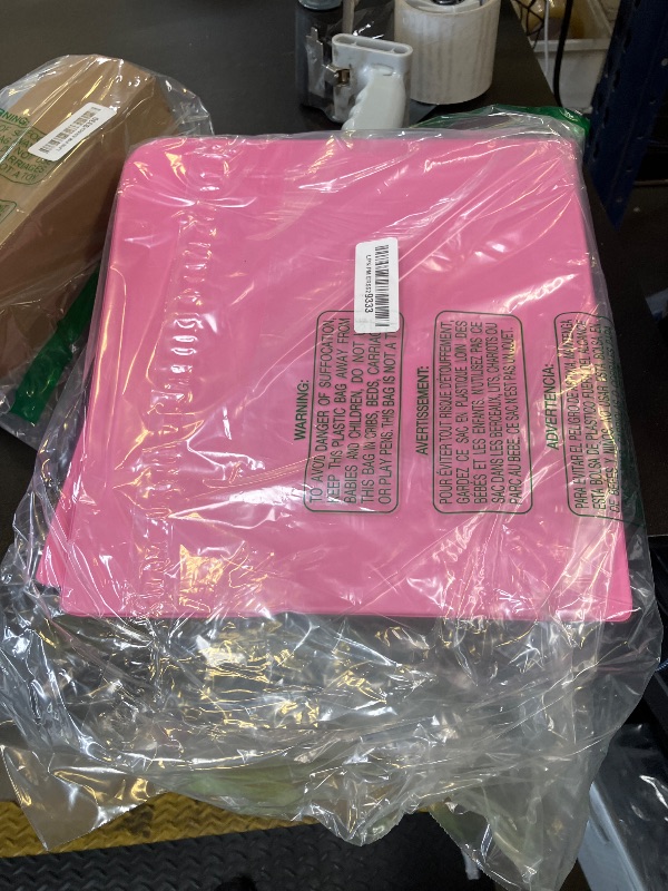 Photo 1 of 3 Inch 3 Ring Binder Pink, Slant D-Ring 3” Clear View Cover with 2 Inside Pockets, Heavy Duty Colored School Supplies Office and Home Binders – by Enday