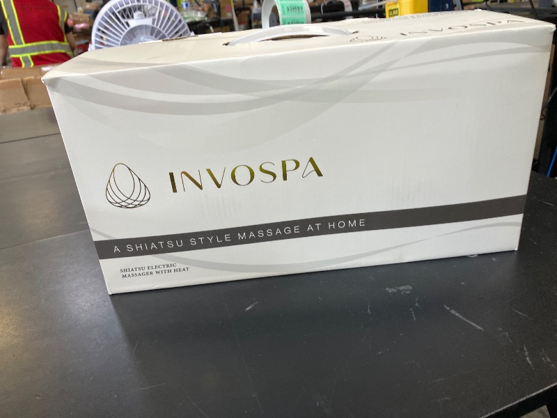 Photo 1 of InvoSpa Shiatsu Neck and Back Massager with Heat - Deep Kneading Pillow for Massage - Electric Full Body Massager