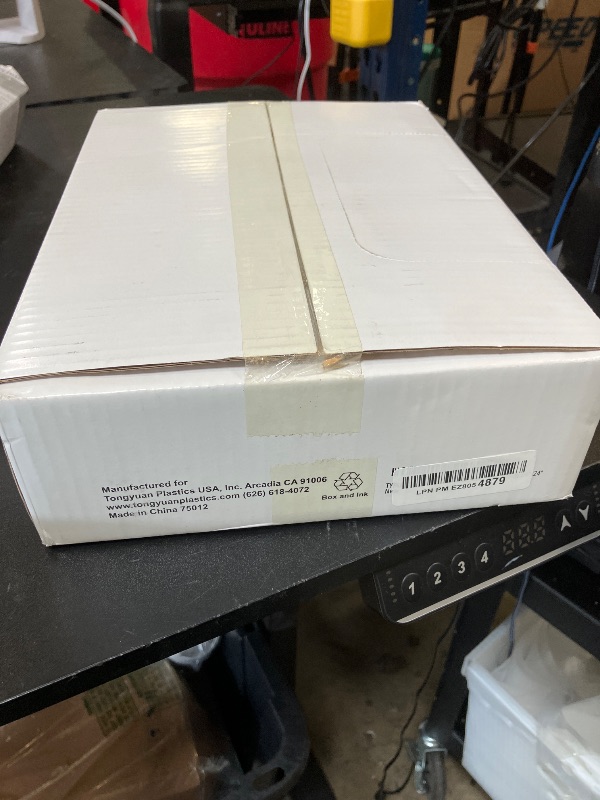 Photo 1 of TYPLASTICS Trash Can Liner - Wholesale 1000 Count Garbage Bags on Perforated Roll 7-10 Gallon Multipurpose for Office Bathrooms Business Home Commercial and Industrial Needs 24" x 24"
