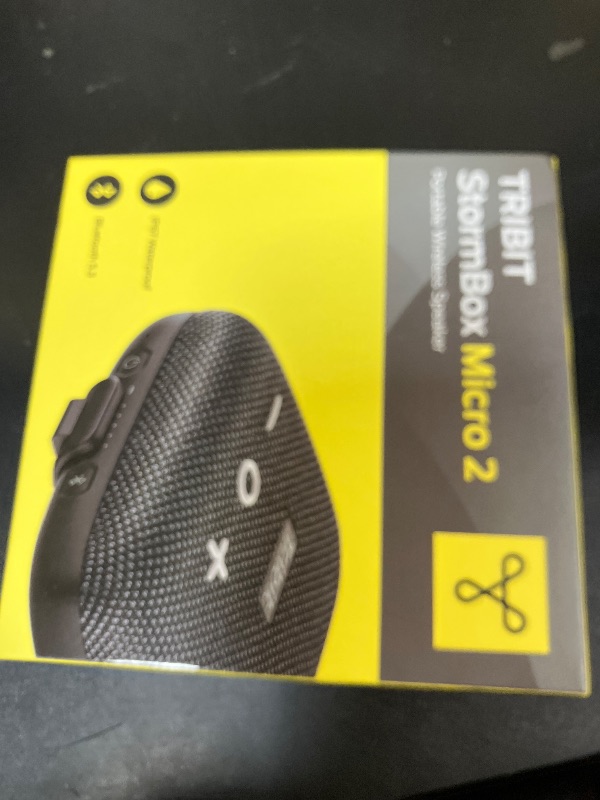 Photo 1 of Tribit StormBox Micro 2 Wireless Portable Speaker: 10W Loud Deep Bass Sound, IP67 Waterproof Bike Speaker with Bluetooth 5.3, 12H Playtime, TWS Pairing for Camping Travel Hiking