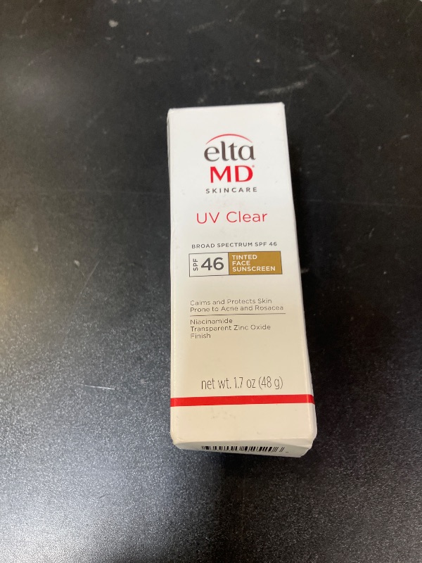 Photo 1 of EltaMD UV Clear Tinted Sunscreen for Face, SPF 46 with Zinc Oxide, Oil-Free, Dermatologist Recommended, For Acne-Prone Sensitive Skin, 1.7 oz5