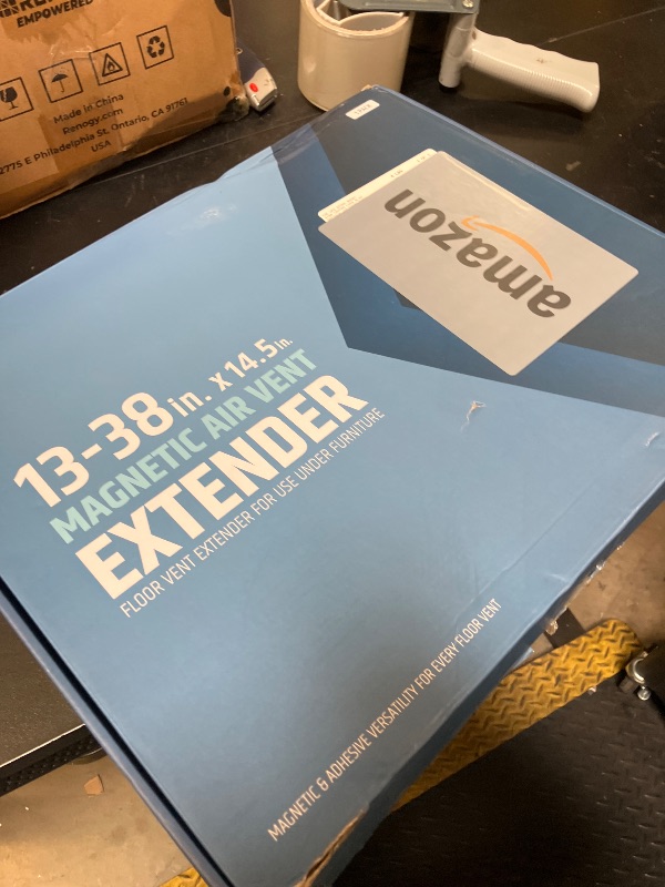 Photo 1 of Powerful Magnetic Air Vent Extender for Floor Under Furniture - Sturdy & Durable - Super Strong Neodymium Magnets (Upgraded Design) - Adjustable from 13” to 38” (Longest Available) | Patent Pending