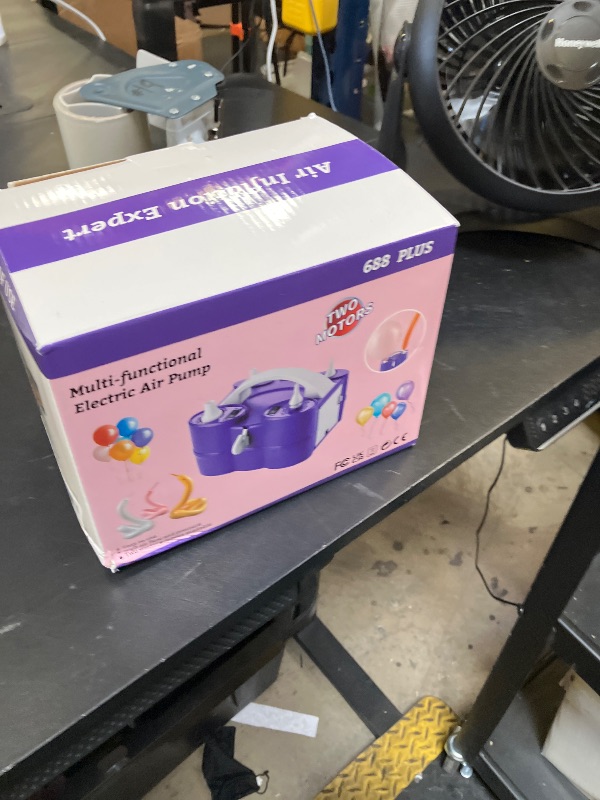 Photo 1 of Keaibuding Balloon Pump Electric 3-in-1 Portable Air Pump for Inflatables and Balloons, Fast Inflation for 260q Foil Mylar Latex Double-Stuffed Balloons, Inflator Deflator for Pool Floats Air Bed