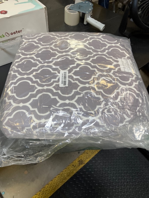 Photo 1 of downluxe Outdoor Chair Cushions Set of 4 for Patio Furniture, Water-Resistant Patio Chair Cushions with Ties, High Density Foam Outdoor Seat Cushion, 17" X 16" X 2", Grey Gourd