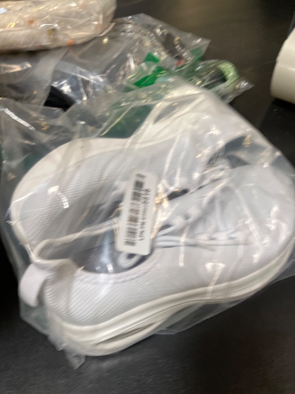 Photo 1 of Rollstep Wide Toe Box Shoes Women Extra Wide Width Sneakers Diabetic Air Cushion Road Running Shoes Ultra Light Wide Tennis Sneakers Gym Training Breathable Walking Shoes White 36