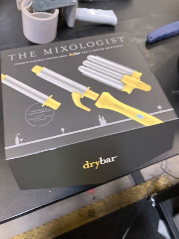 Photo 1 of Drybar The Mixologist Interchangeable Styling Iron – One Tool, Three Styles – Reduces Frizz, Adds Shine – Curling Iron – Hair Curling Wand